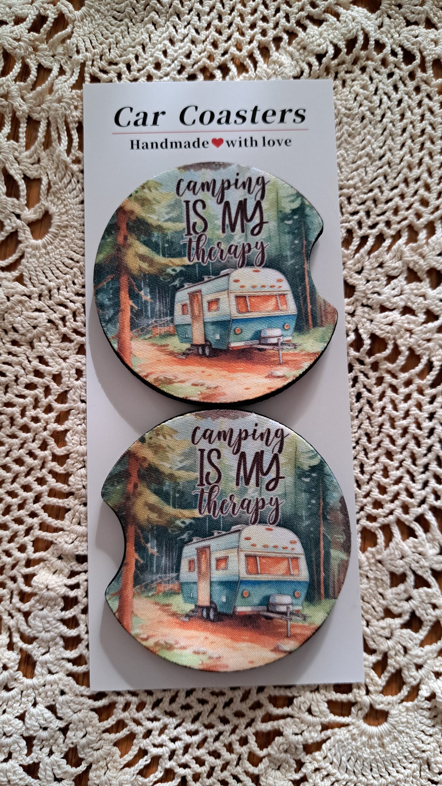 Car Coaster Camping Is My Therapy