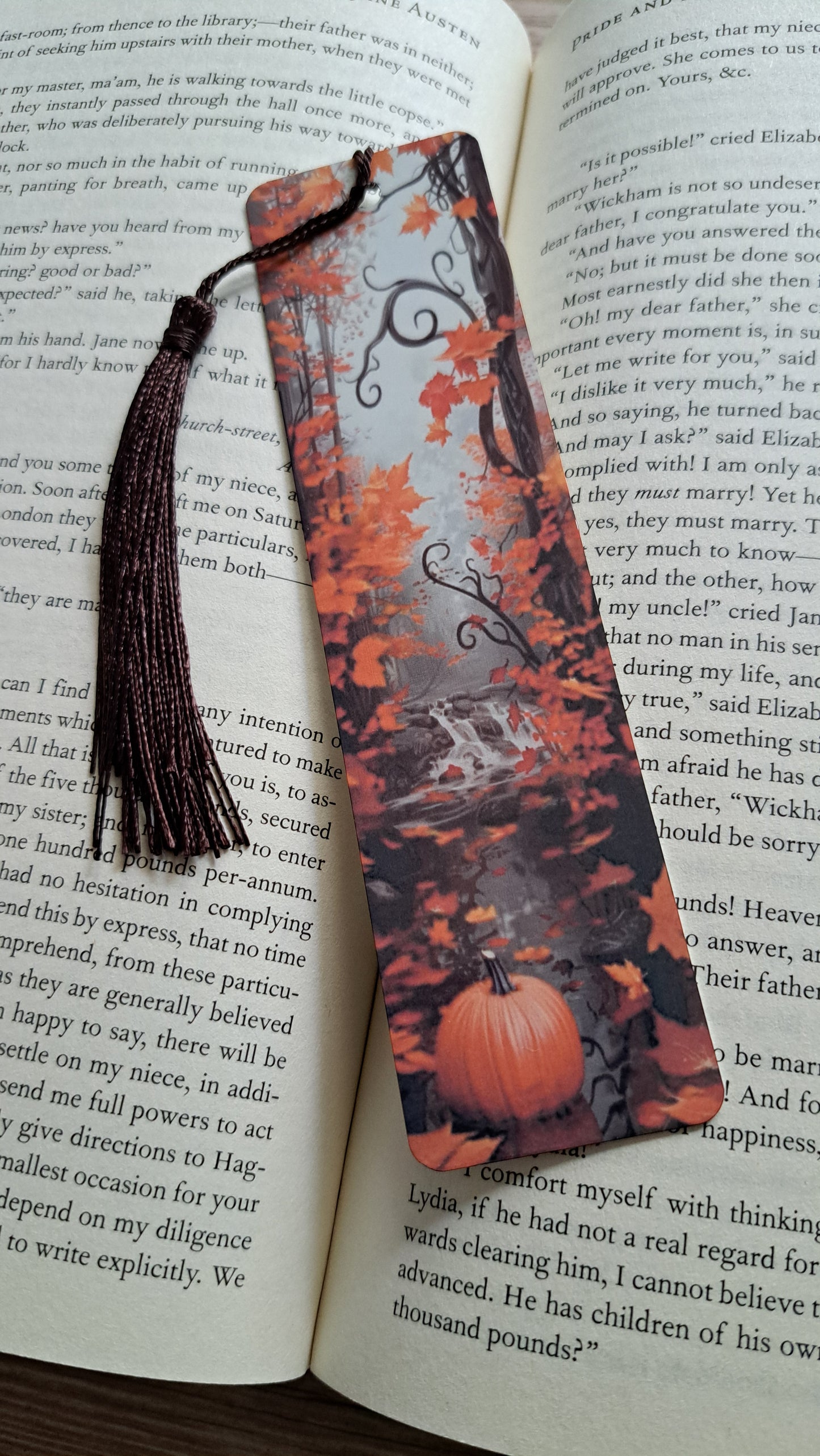 Autumn Scene 14 Page Marker (dark brown)