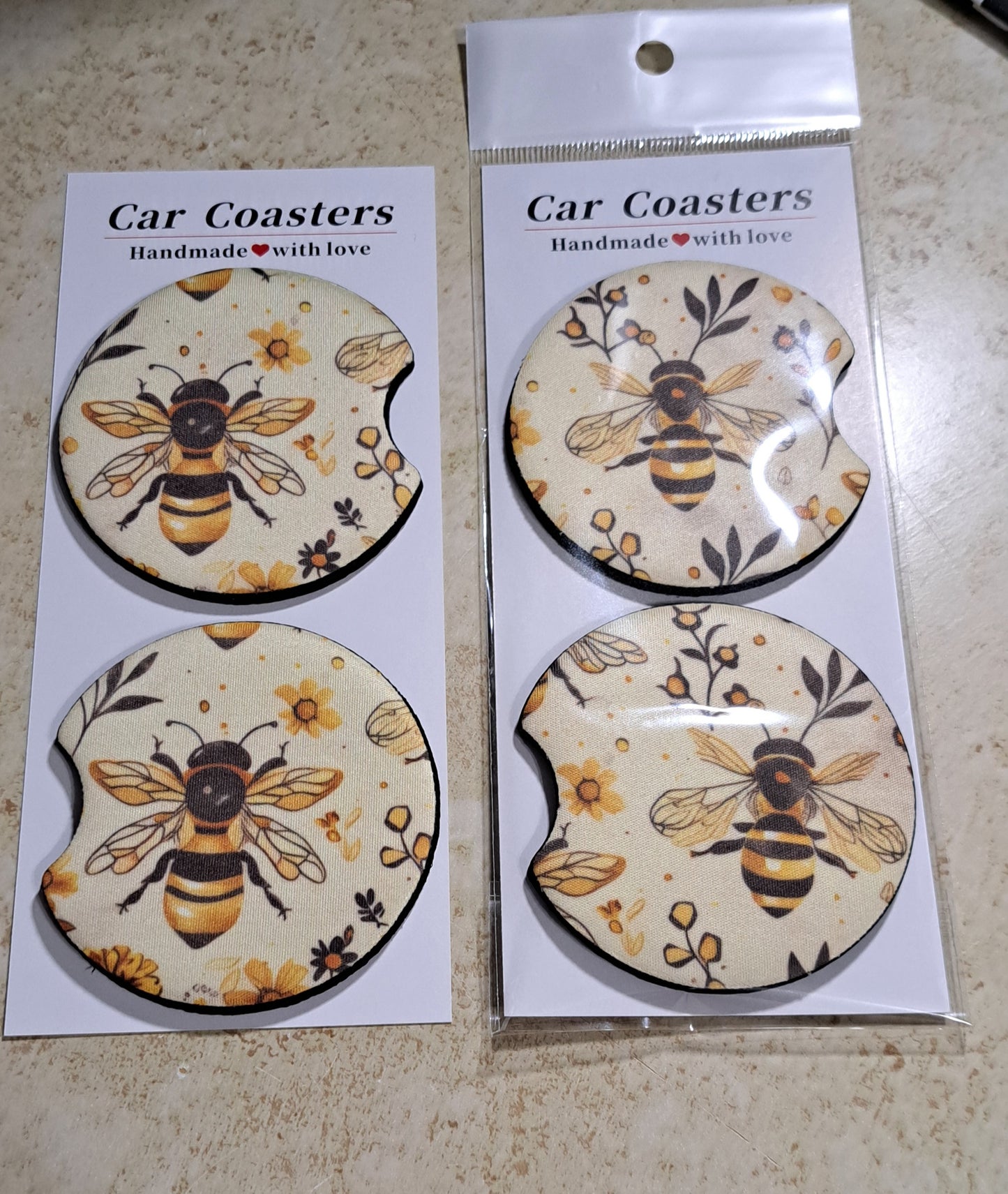 Car Coaster Bumble Bee