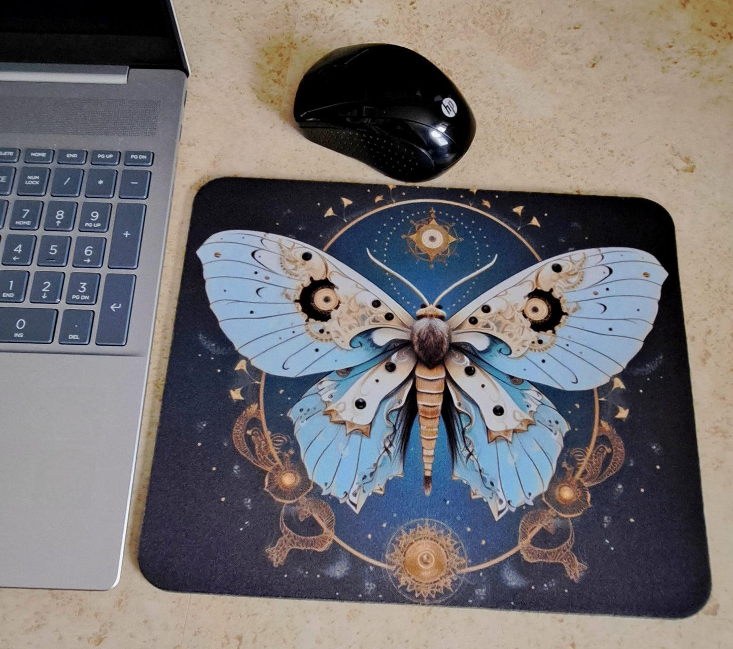 Celestial Moth Neoprene Pad