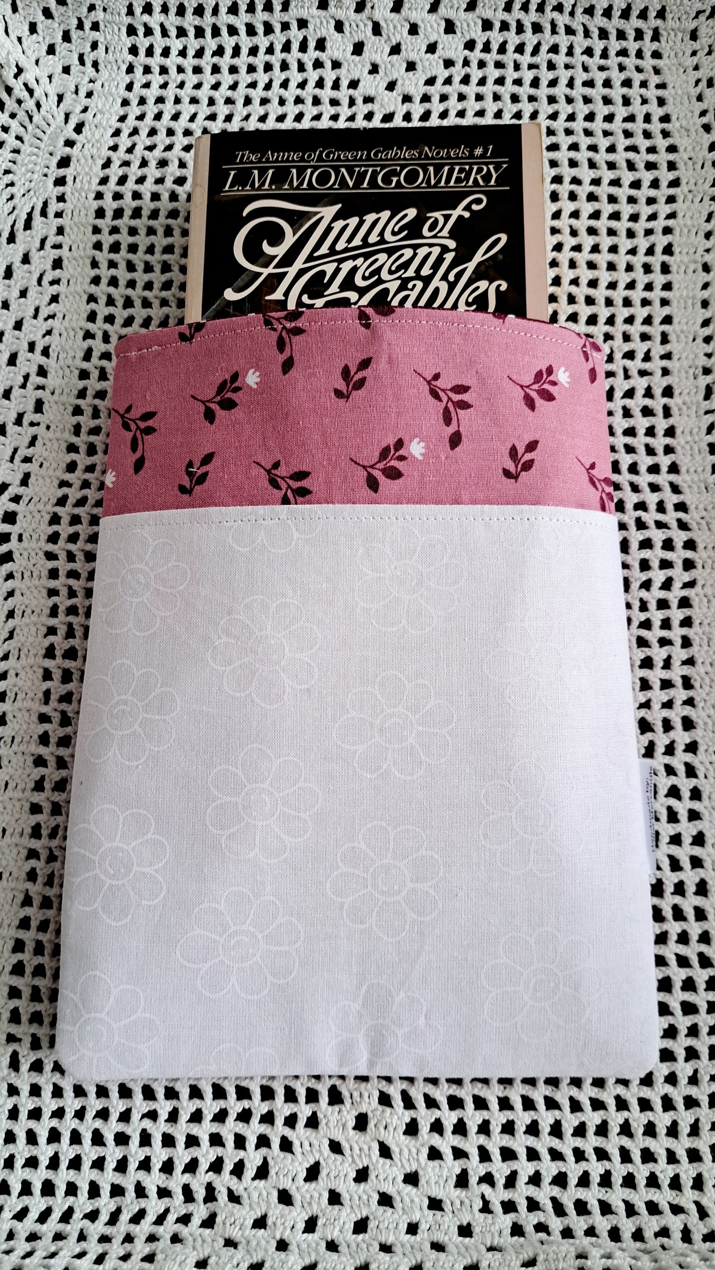 Kindle-Book-Tablet Sleeve Rose and Daisy with Dots