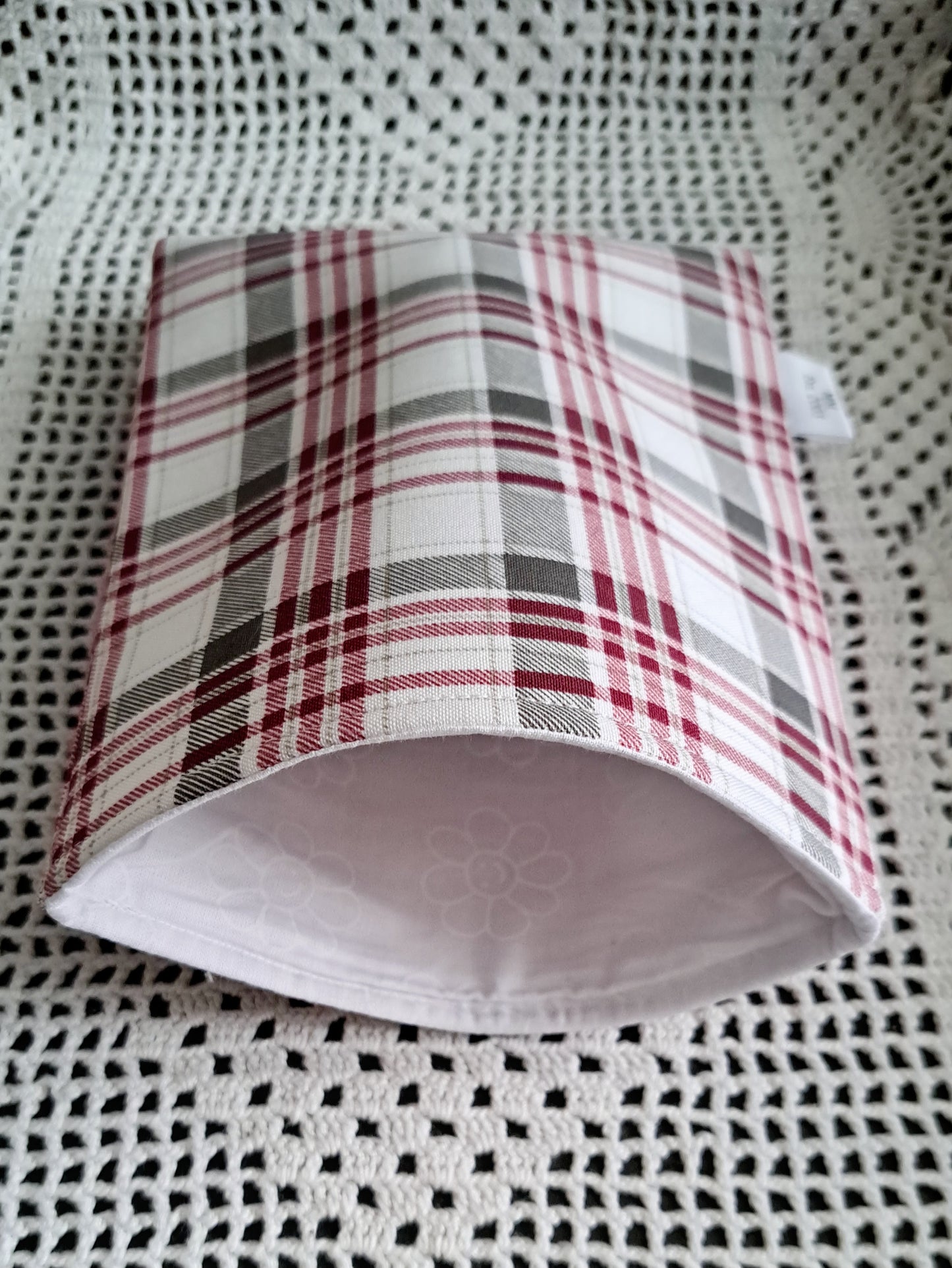 Kindle-Book-Tablet Sleeve Rose, Plaid and Daisy