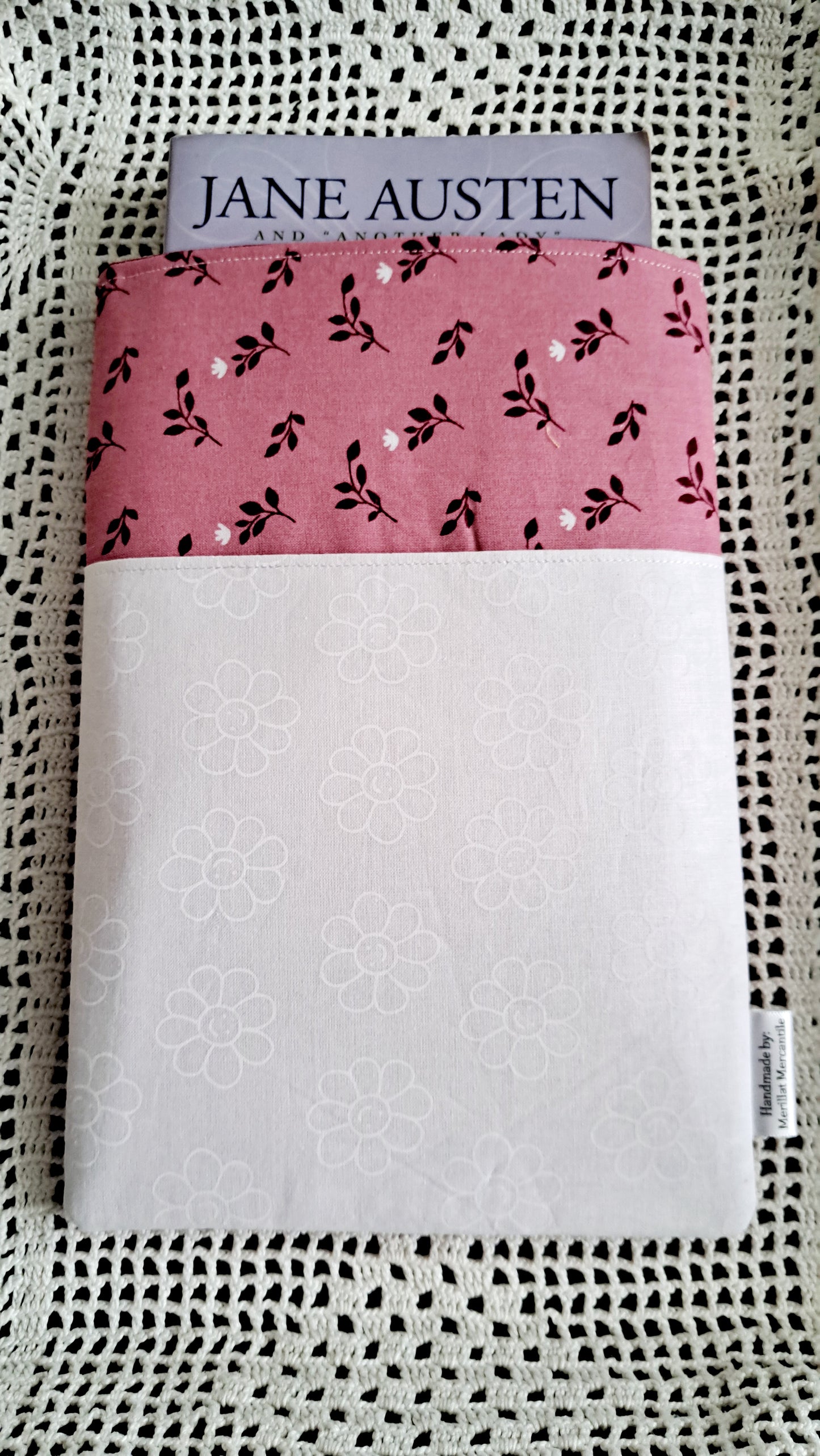 Kindle-Book-Tablet Sleeve Rose, Daisy & Dots