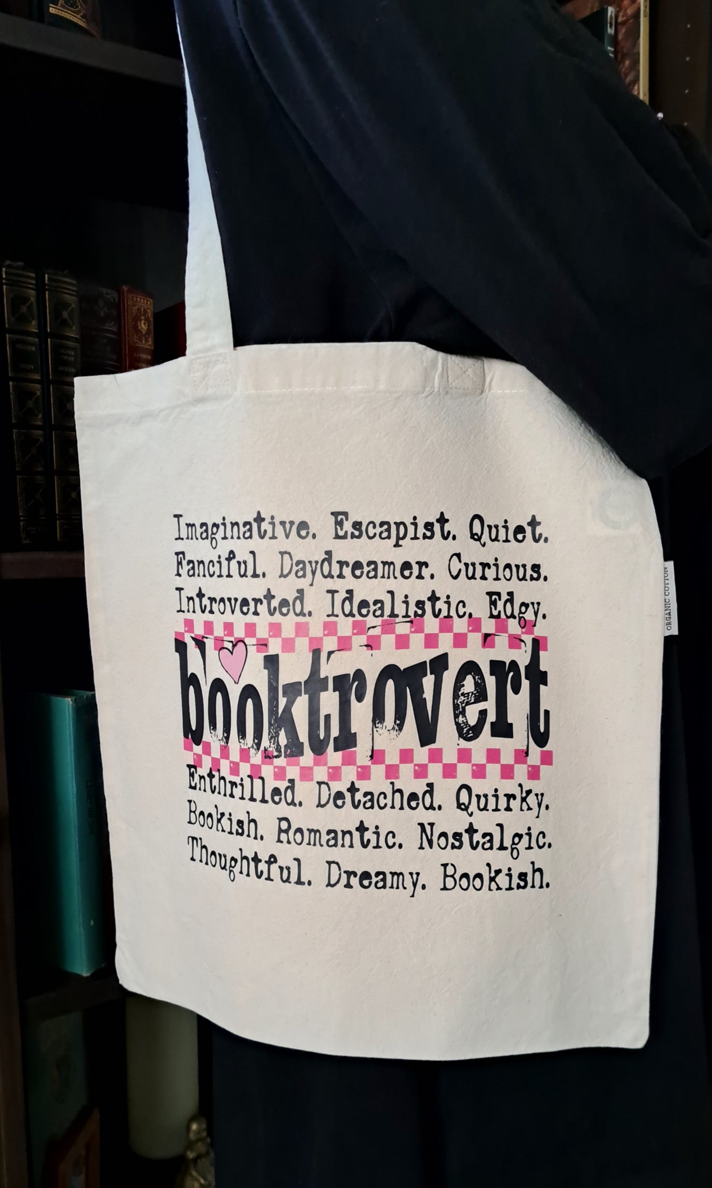 Organic Cotton Tote Bag - Booktrovert
