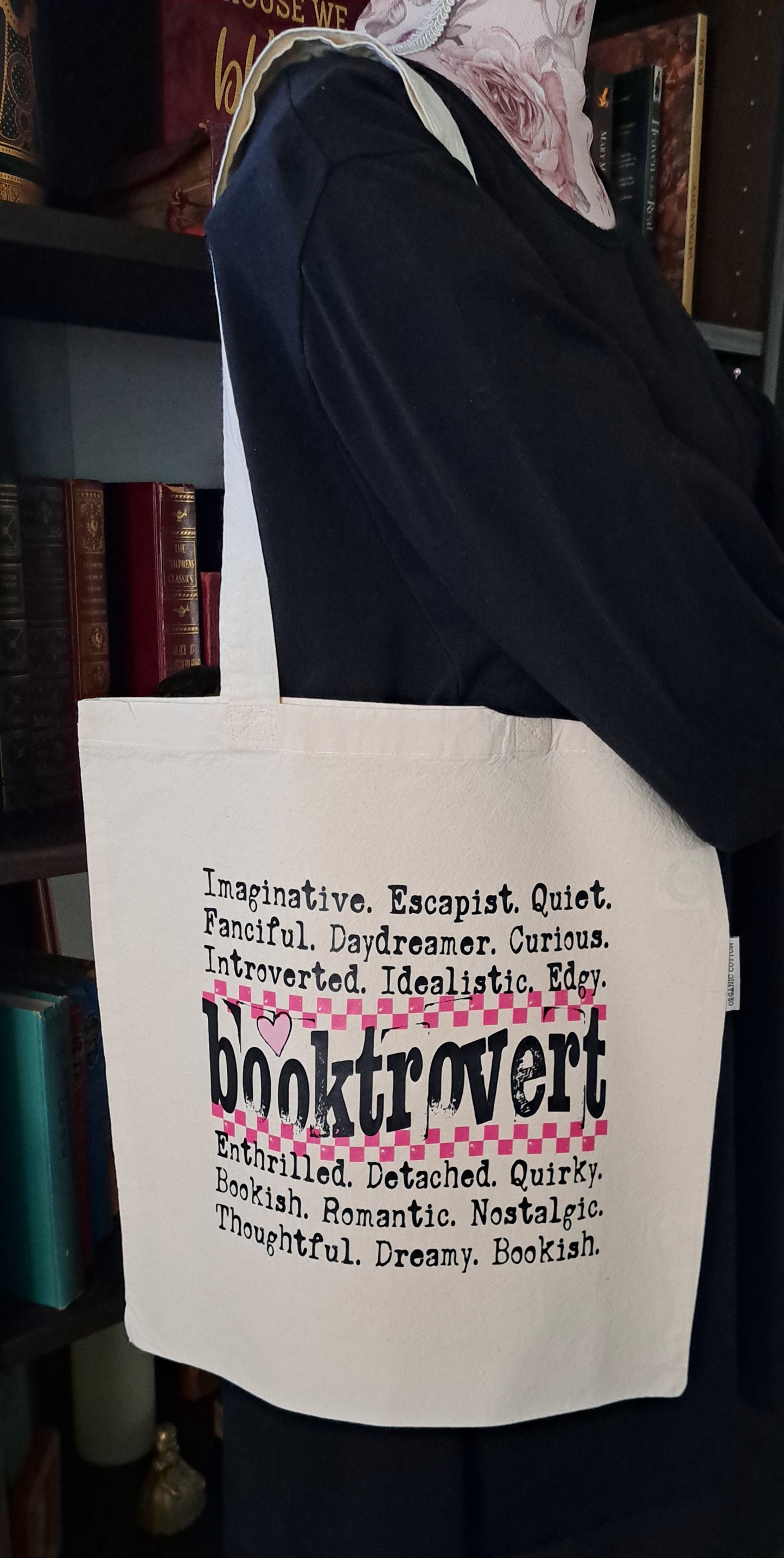 Organic Cotton Tote Bag - Booktrovert