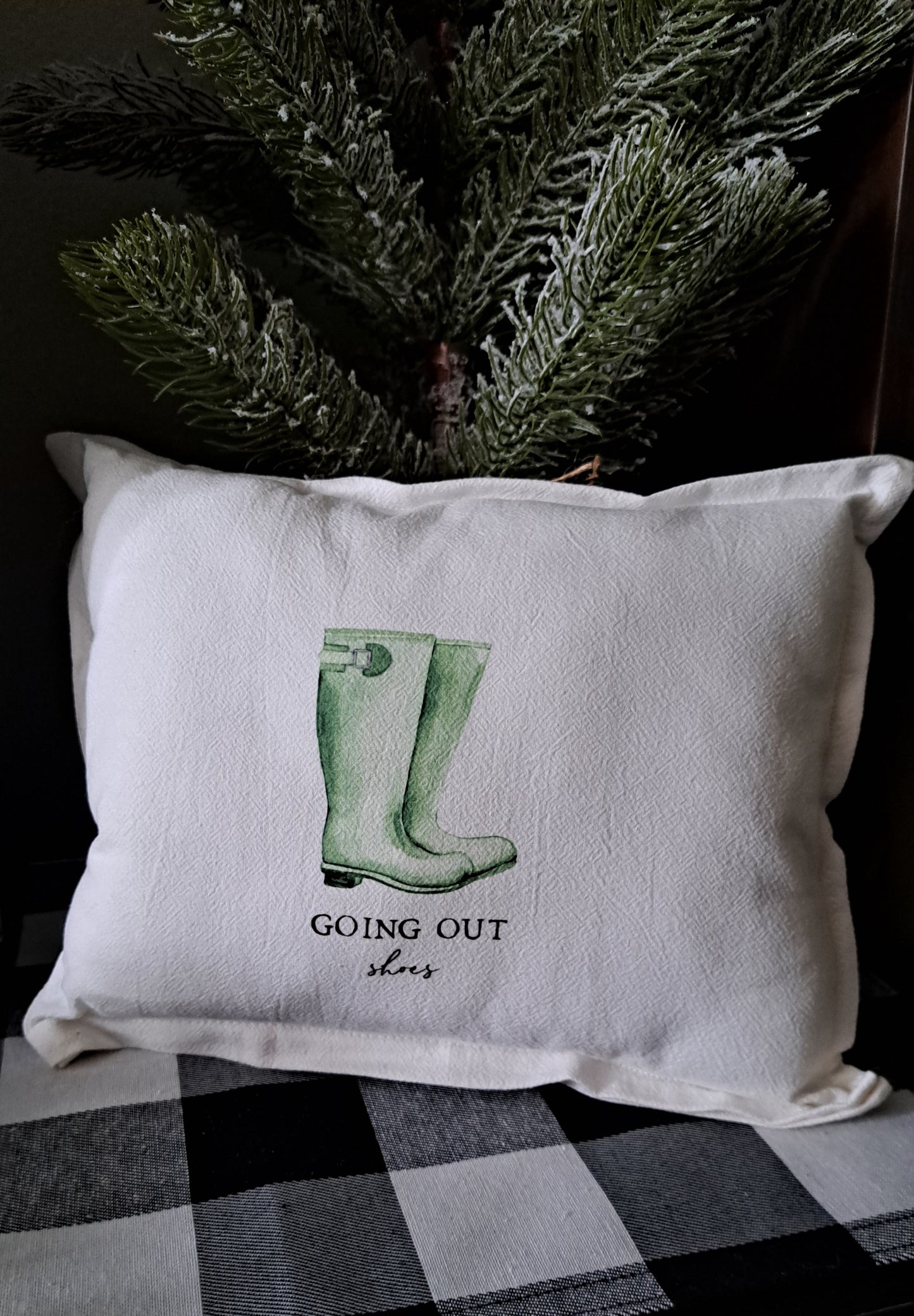 Throw Pillow-Going Out Shoes