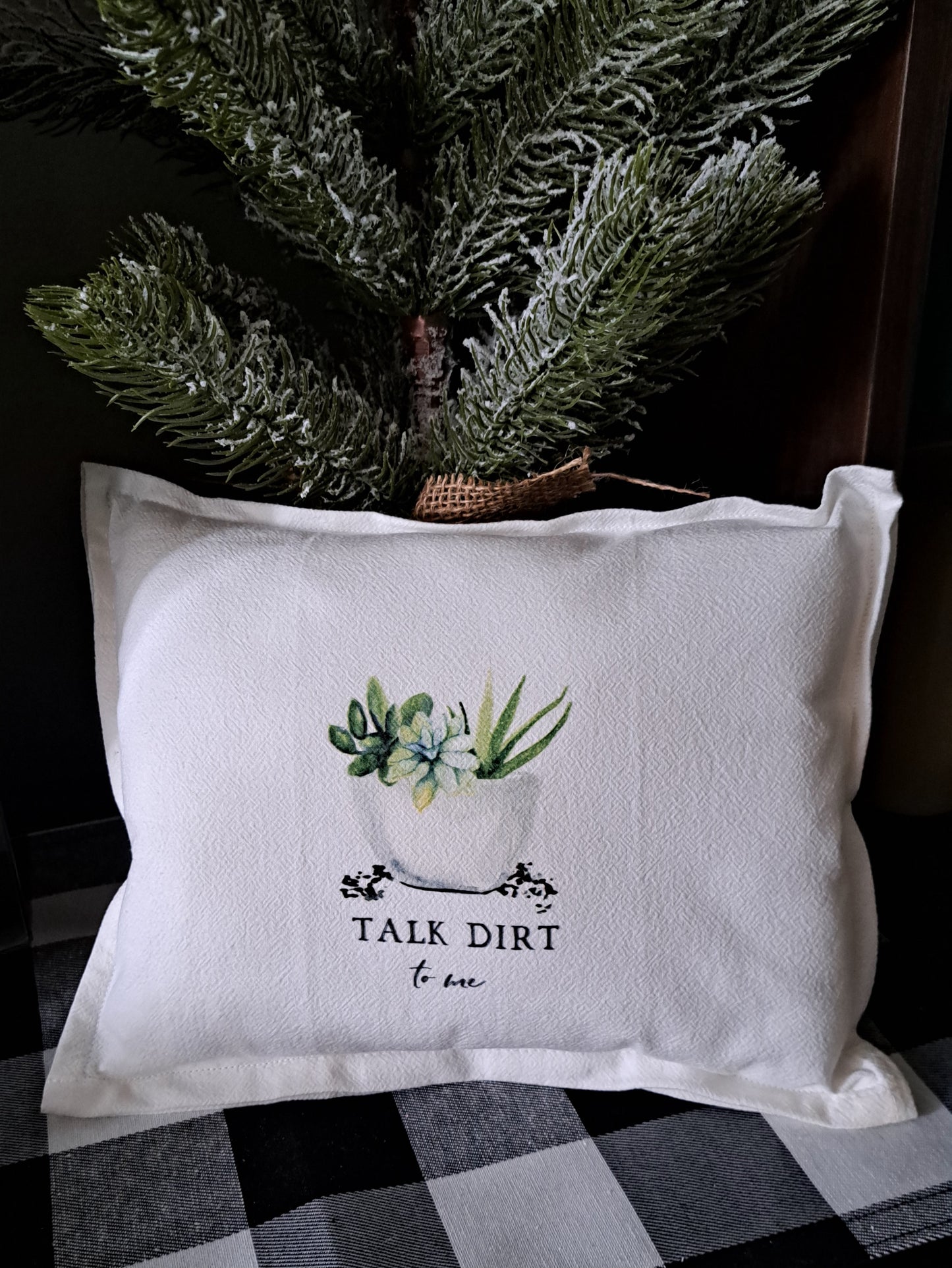 Throw Pillow-Talk Dirt To me
