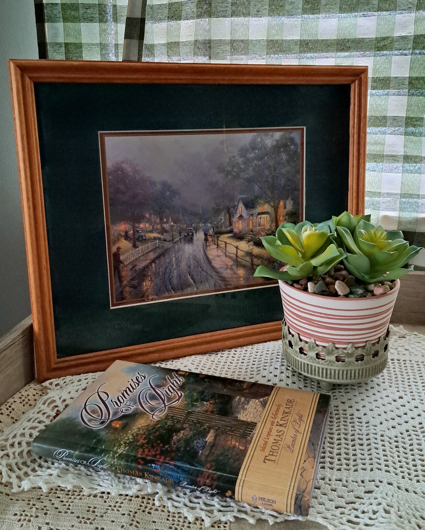 Set of Three Green Patina Metal Stands