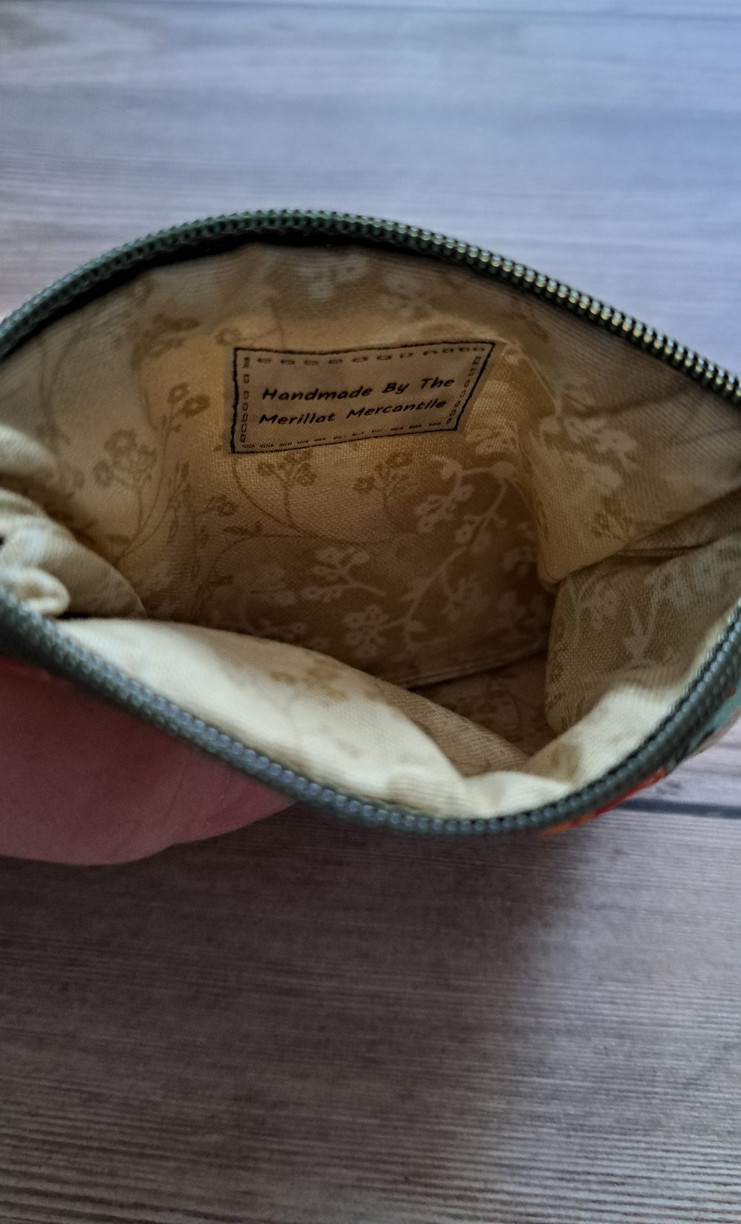 Autumn Patchwork Quilted Zipper Pouch 1