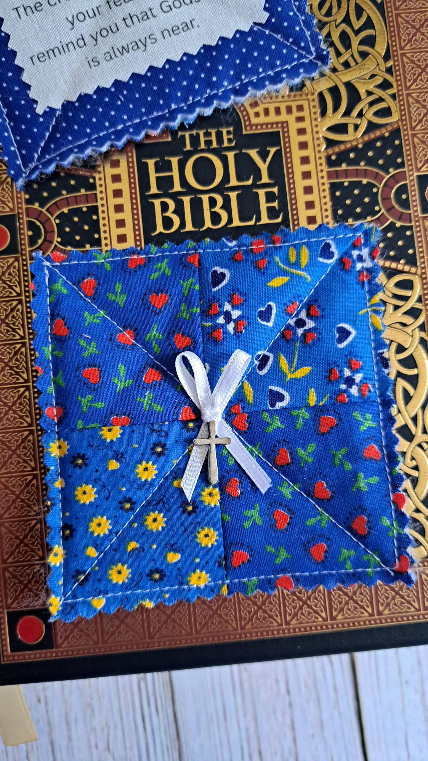 Heart full of Flowers Pocket Prayer Quilt