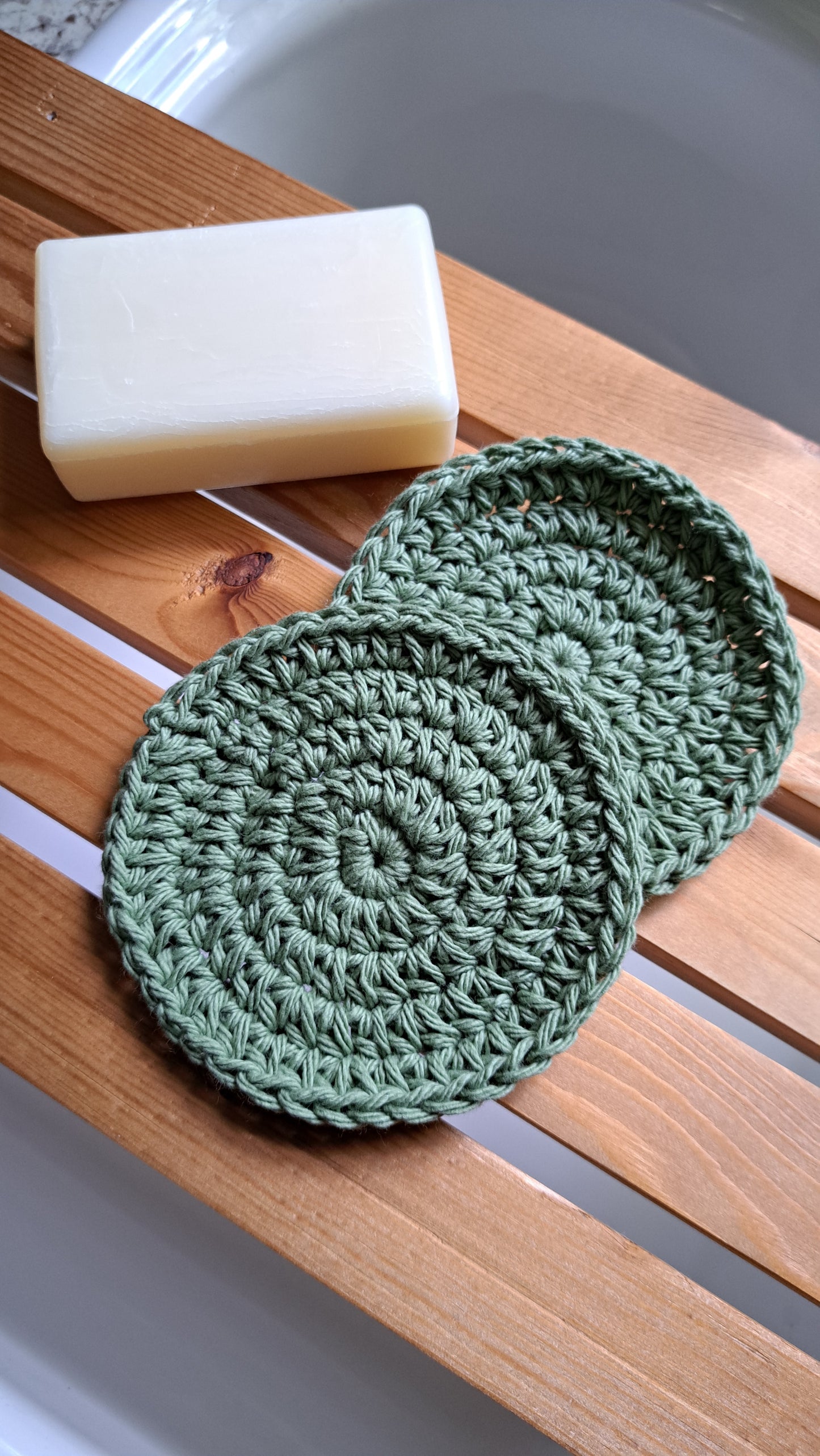 Soap Saver & Facial Scrubbies (Sage)