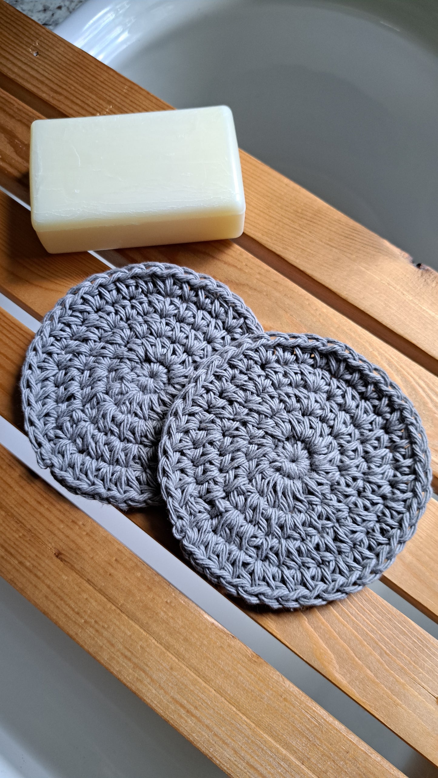 Soap Saver & Facial Scrubbies (Gray)