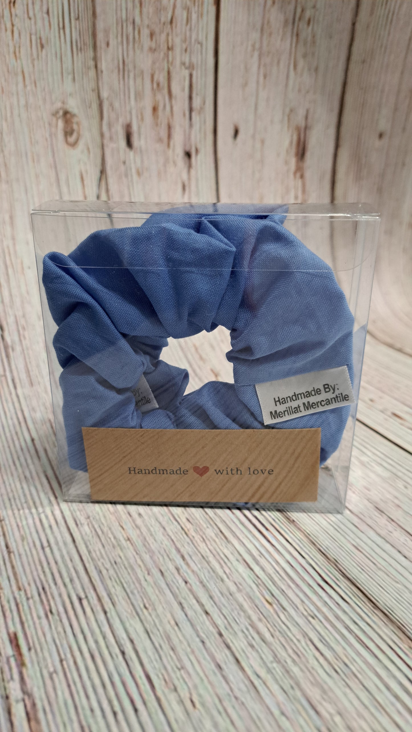 Medium Blue Scrunchie Set of 2