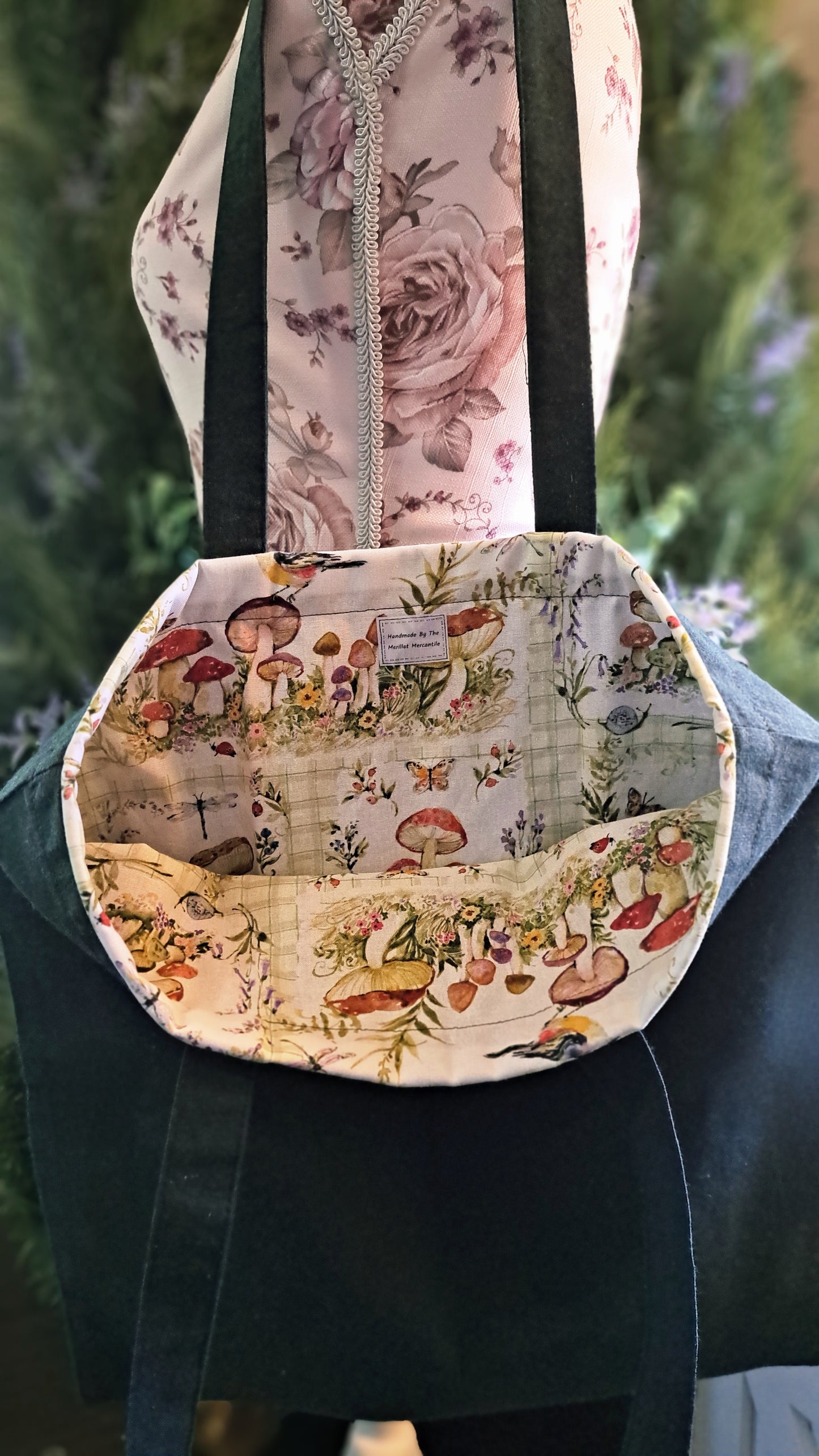 Evergreen Mushroom Tote Bag