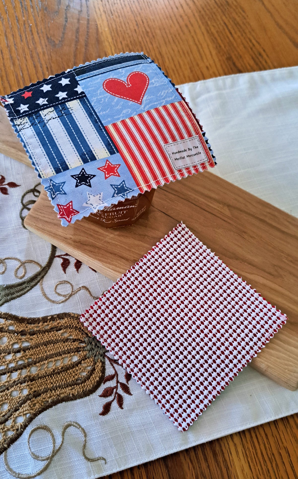 Set of Two Jar Grippers - Americana