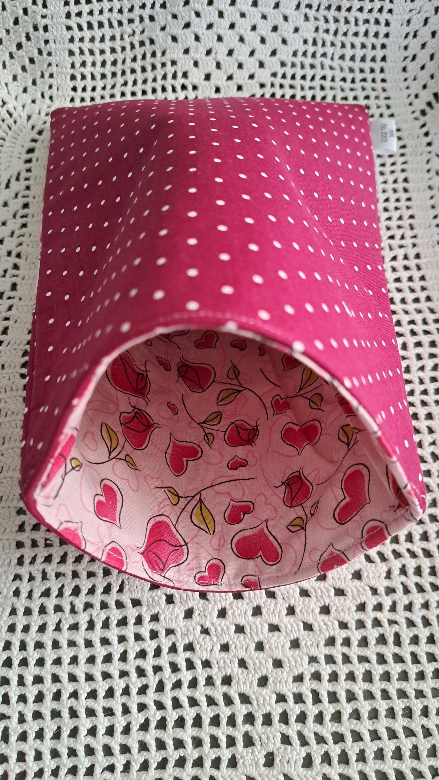 Kindle-Book-Tablet Sleeve Dots, Roses & Hearts