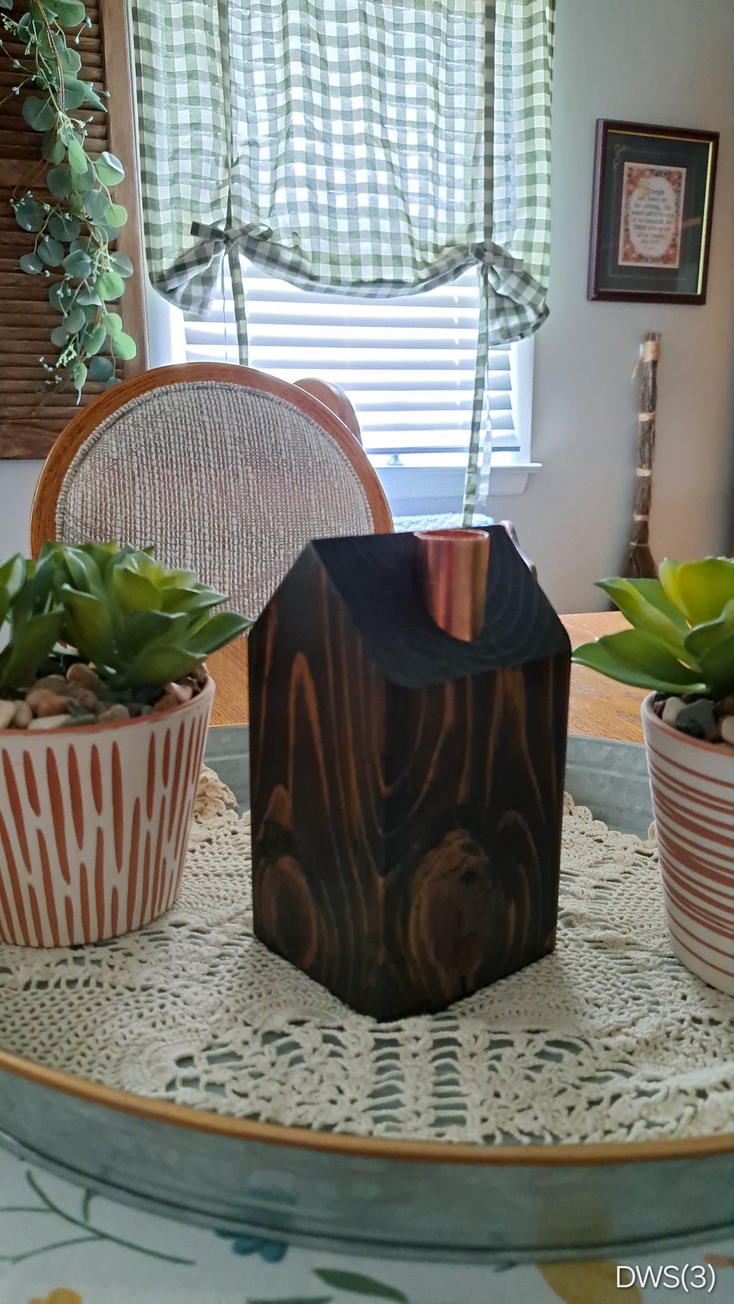 Copper Chimney Candle Cottage Dark Walnut DWS1