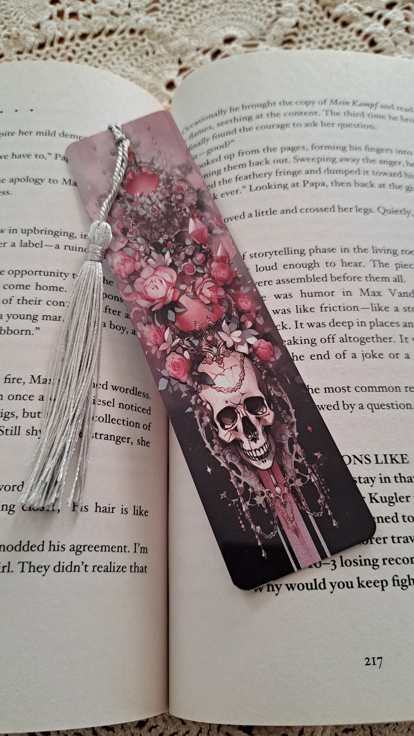 Metal Dark Romance Bookmark #3