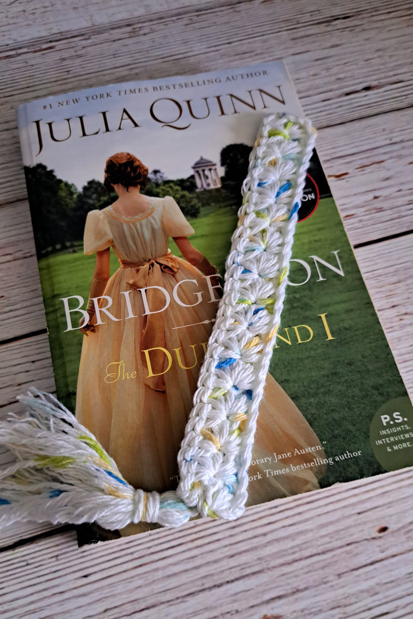 Crochet Spring Rain Bookmark