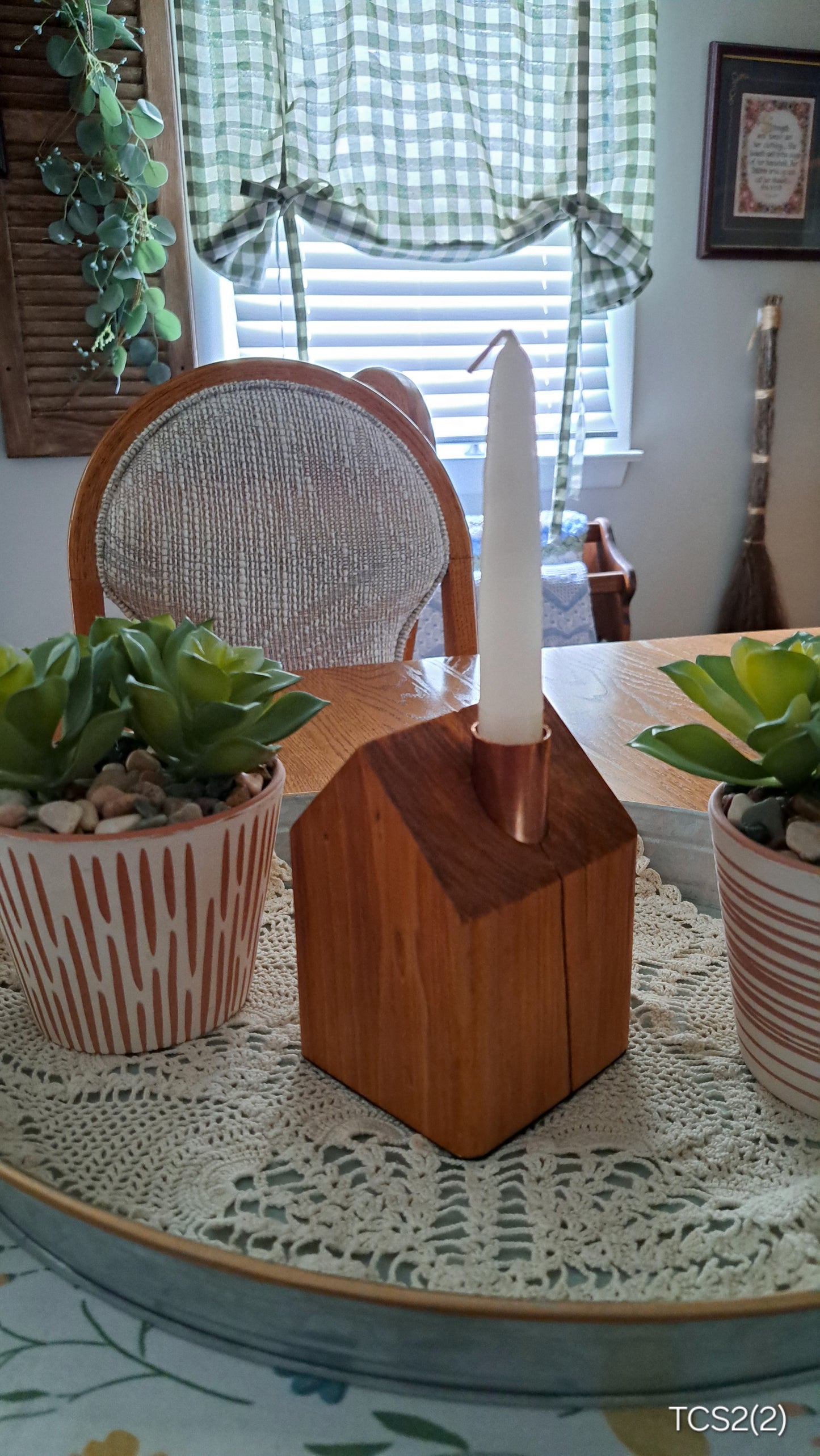 Copper Chimney Candle Cottage Traditional Cherry TCS2