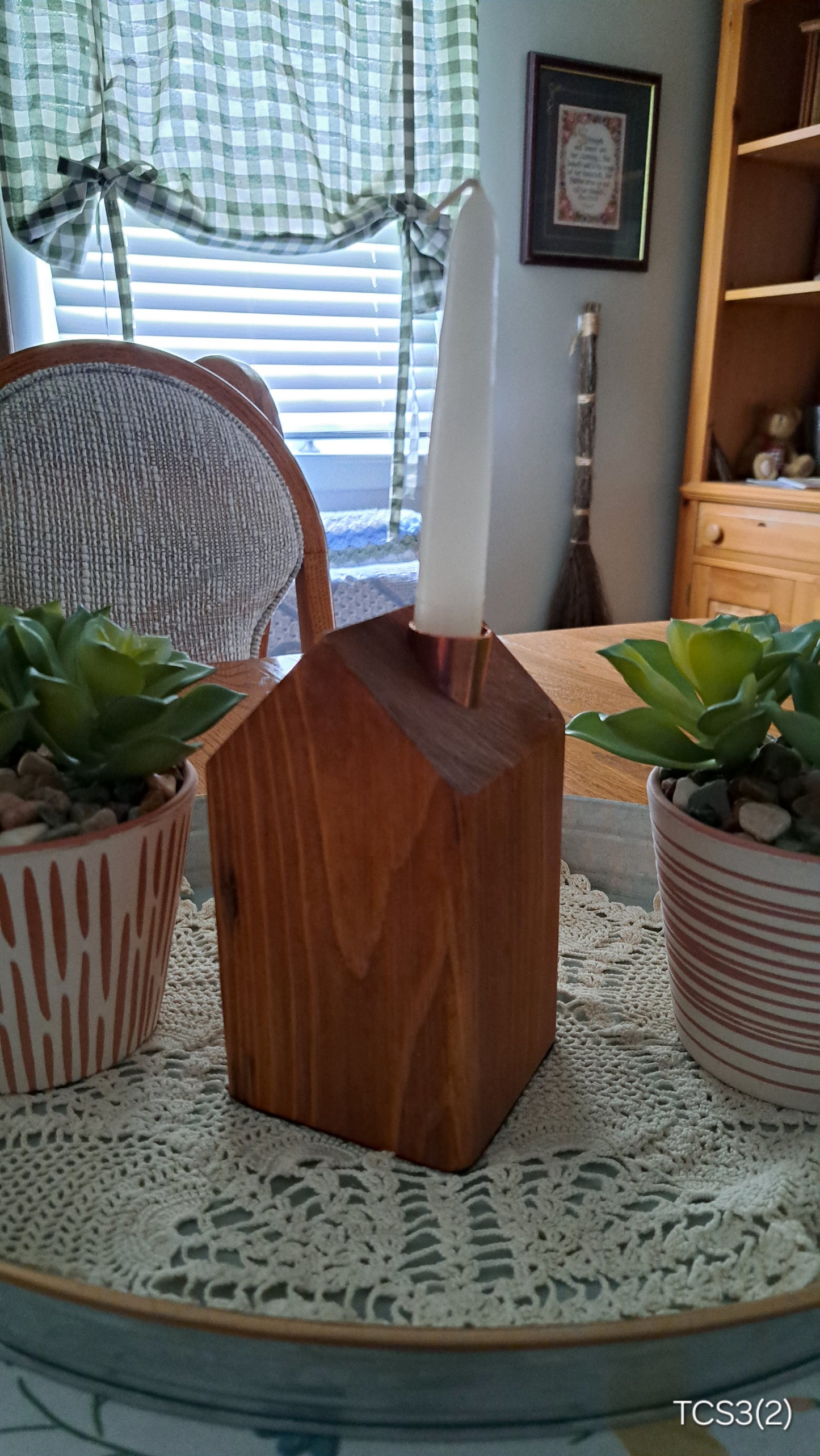 Copper Chimney Candle Cottage Traditional Cherry TCS3