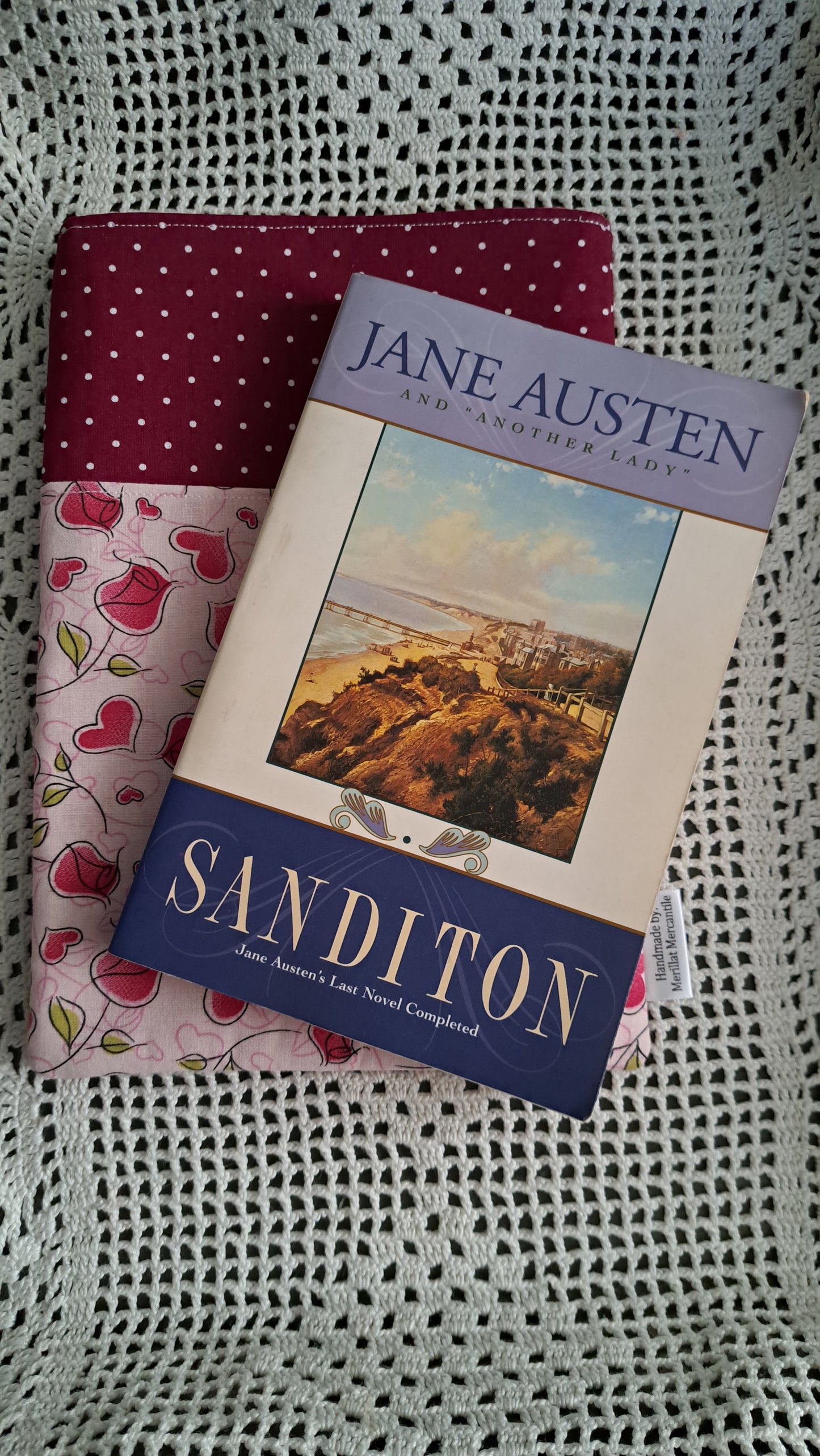 Kindle-Book-Tablet Sleeve Dots, Roses & Hearts