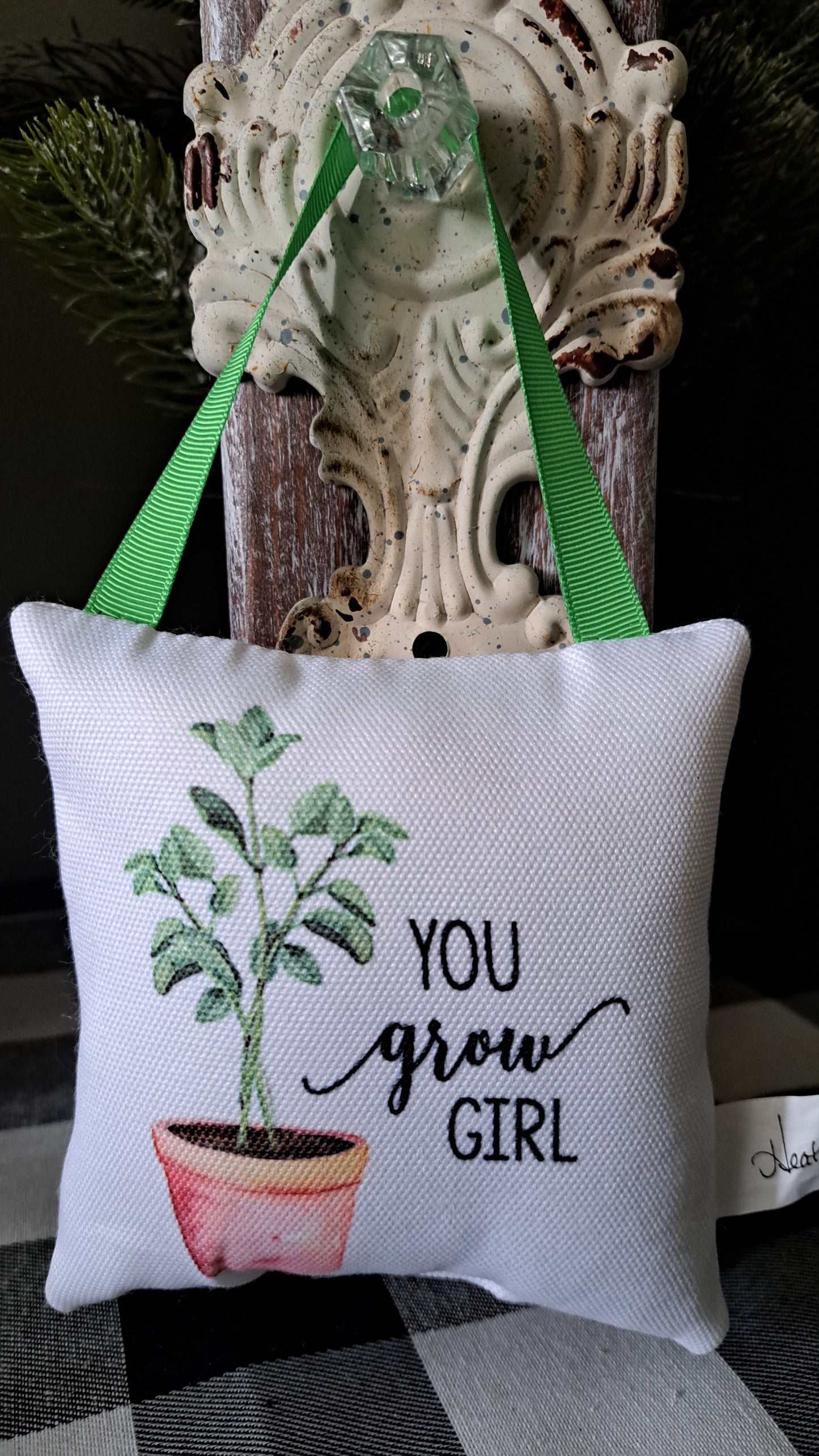 Door Hanging Pillow-You grow girl