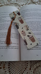 Metal Coffee Styles With Bronze Tassel Bookmark