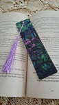 Metal Forest Foliage With Lavendar Tassel Bookmark