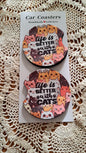 Car Coaster LIfe Is Better With Cats