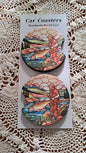 Car Coaster Stained Glass Fishing
