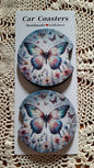 Car Coaster Pastel Butterfly