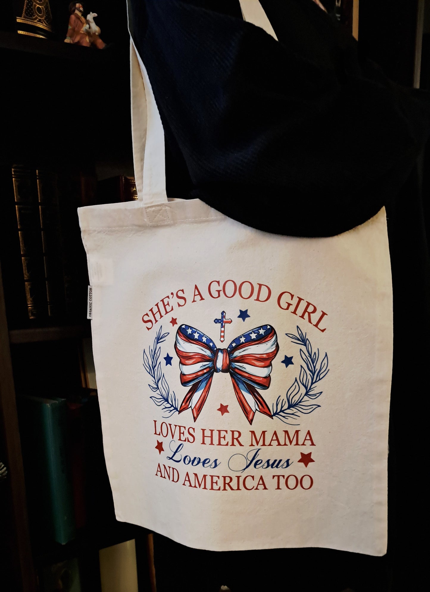 Organic Cotton Tote Bag - American Good Girl