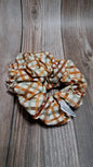 Thin Stripe Autumn Plaid Scrunchie Set of 2
