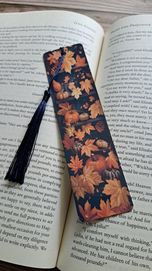 Autumn Scene 12 Page Marker (dark blue)