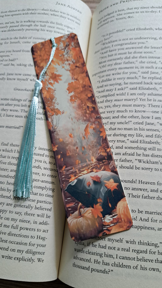 Autumn Scene 2 Page Marker (teal)