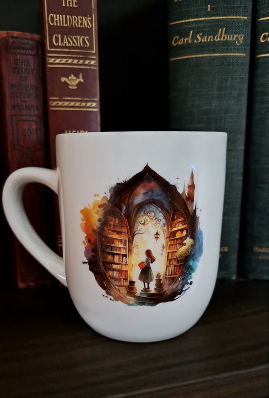 Into The Bookstore I Go Mug