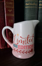 Ombre Pink & White Decor Pitcher-Limited Edition
