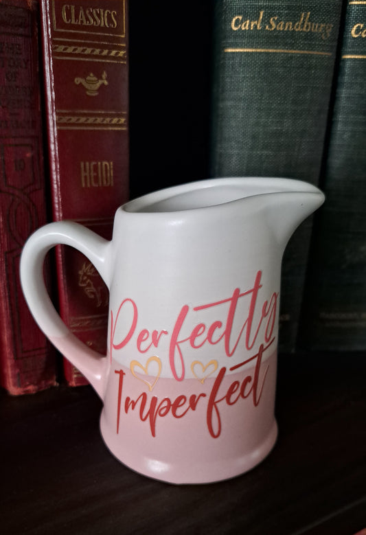 Ombre Pink & White Decor Pitcher-Perfectly Imperfect
