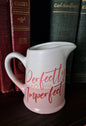 Ombre Pink & White Decor Pitcher-Perfectly Imperfect