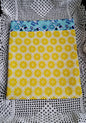 Kindle-Book-Tablet Sleeve White Lemons and Teal Floral
