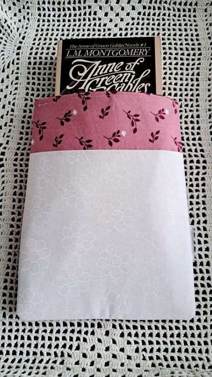 Kindle-Book-Tablet Sleeve Rose and Daisy with Dots