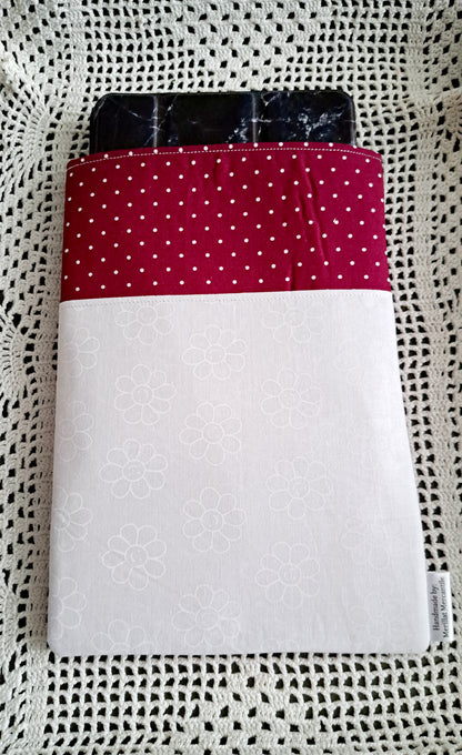 Kindle-Book-Tablet Sleeve Dots, Daisy & Roses