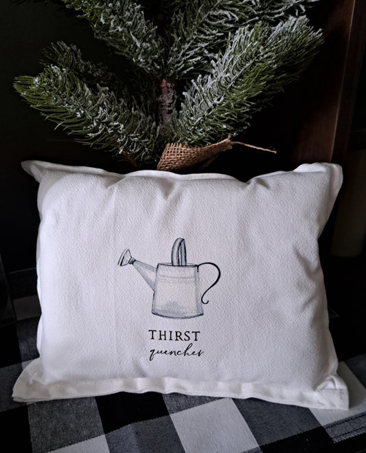 Throw Pillow-Thirst Quencher