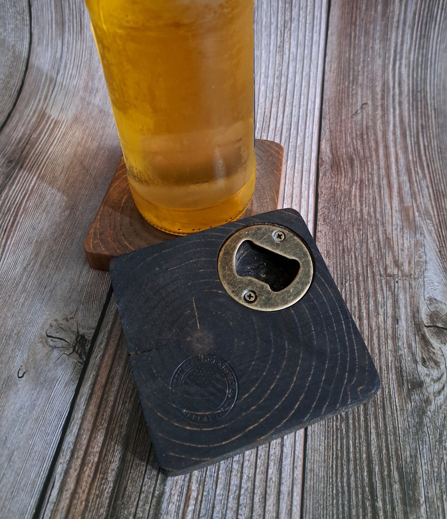 Wood Coasters - Dark Walnut Stain