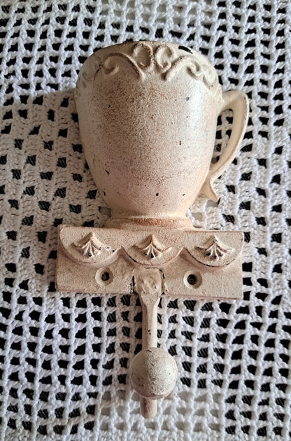 Cast Iron Tea Cup Wall Hooks