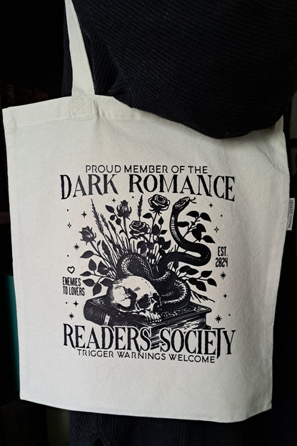 Organic Cotton Tote Bag - Dark Romance