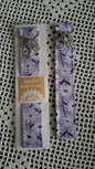 Cotton Purple Daisy Key Wristlet with Daisy Charm