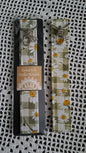 Cotton Green Gingham & Daisies Key Wristlet with Daisy Charm