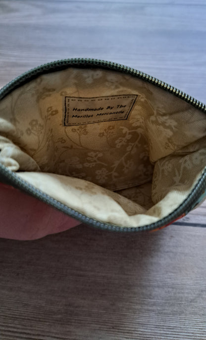Autumn Patchwork Quilted Zipper Pouch 1
